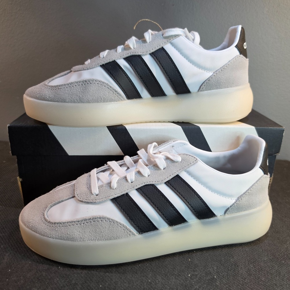 Adidas Shoes Womens Size 8.5 White Barreda Decode Tennis Sneakers JR3101 NEW